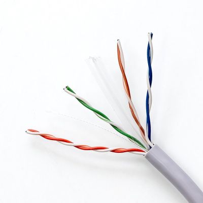 3. QOLTEC UTP-Netzwerkkabel | CAT6 | 305 m | PVC, grau