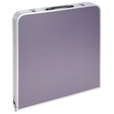 7. Klappbarer Campingtisch 120 x 60 x 70/62/55 cm, Grau