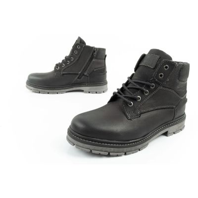 8. Wrangler Allan Mid Herrenstiefel Chelsea Boots Elegantes Leder Schwarz