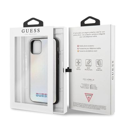 7. Guess GUHCN58BLD iPhone 11 Pro Silber/Silber Hartschale Irisierend