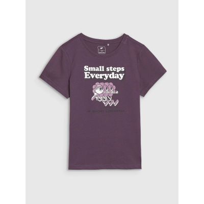 5. Mädchen-T-Shirt Regular Fit mit Aufdruck 4F 4FJRSS25TTSHF2585-50S