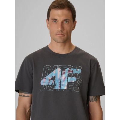 4. Herren-T-Shirt mit Aufdruck, regulär, Größe 4F 4FRSS26TTSHM4295-22S