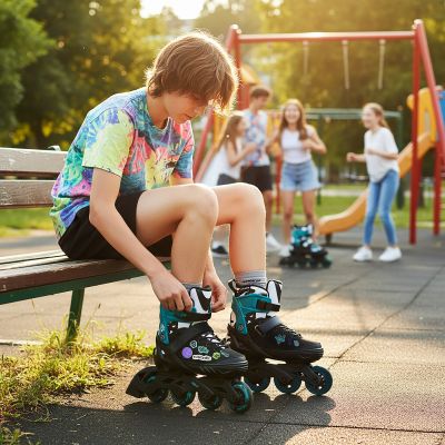 2. NA2053A VIBE TÜRKIS ROLLERSKATE GRÖSSE XS (29-32) NILS EXTREME