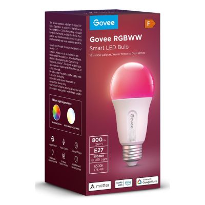 6. Govee Smart RGB-Lampe 800 lm, Wi-Fi + Bluetooth H6004CC1