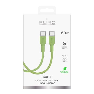 3. Puro ICON USB-C – USB-C-Kabel 1,5 m – grün