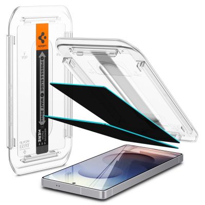 2. Spigen Glas.TR "Ez Fit" Privacy 2er-Pack für Samsung Galaxy S25 Ultra