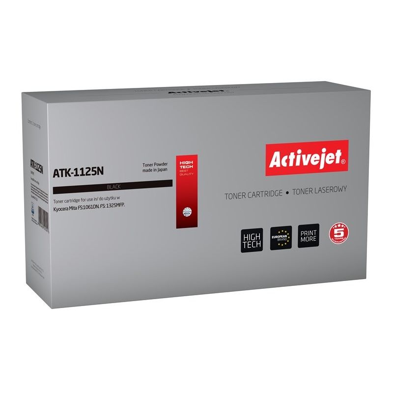Activejet ATK-1125N Toner (ersetzt Kyocera TK-1125; Supreme; 2100 Seiten; schwarz)