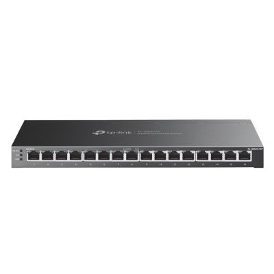TP-Link JetStream TL-SG2016P L2/L3/L4 Gigabit-Ethernet-Netzwerk-Switch (10/100/1000) mit PoE-Unterstützung, Schwarz