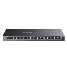 TP-Link JetStream TL-SG2016P L2/L3/L4 Gigabit-Ethernet-Netzwerk-Switch (10/100/1000) mit PoE-Unterstützung, Schwarz