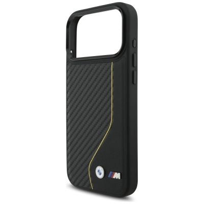 6. BMW M Carbon Line & Logo MagSafe Case für iPhone 17 Pro Max – Gelb