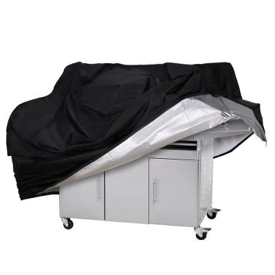 2. Wasserdichte Grillabdeckung, Fahrradabdeckung, Fahrradabdeckung, Gartenmöbelabdeckung, XXL-Abdeckung, schwarz