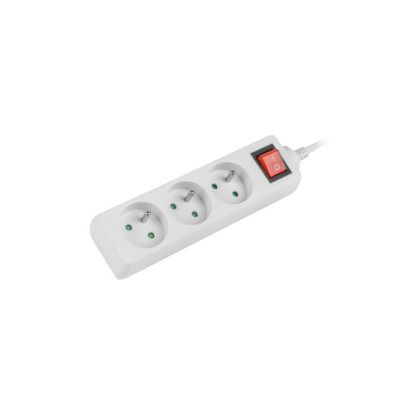 6. Lanberg PS1-03E-0300-W Verlängerungskabel (3 m; weiß)