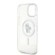 7. Karl Lagerfeld Karl&Choupette Glitter MagSafe Hülle für iPhone 15 Plus – transparent