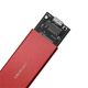 8. QOLTEC M.2 SSD-Gehäuse | SATA | NGFF | USB 3.0 | Superschnelle 5 Gbit/s | 2 TB | Rot