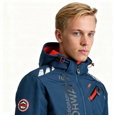 5. Geographical Norway Softshell ROYAUTE DB MARINEBLAU ROT HERREN 068 (WY2001H/GN/Marineblau / Rot)