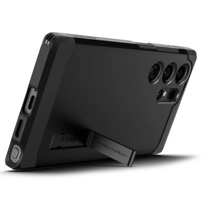 16. Spigen Tough Armor Hülle für Samsung Galaxy S24 Ultra – Schwarz