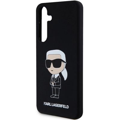 6. Karl Lagerfeld Silikon Ikonik Hülle für Samsung Galaxy S24 – schwarz