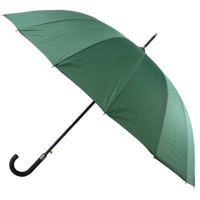 2. Langer halbautomatischer Regenschirm mit 16 Streben, grün, SEMI LINE