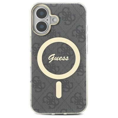 3. Guess IML 4G MagSafe Hülle für iPhone 16 - Schwarz