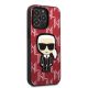 4. Karl Lagerfeld KLHCP13XPMNIKPI iPhone 13 Pro Max 6.7" Hardcase Rot/Rot Monogram Ikonik Patch