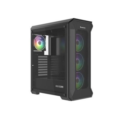 28. NATEC Genesis Irid 505 ARGB NPC-1518 Gehäuse (ATX, Micro-ATX, Mini-ITX; Schwarz)