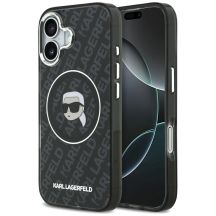 Karl Lagerfeld IML Karl Head Logo MagSafe Hülle für iPhone 17 - Schwarz
