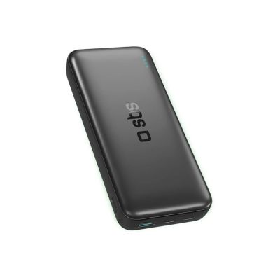 SBS Infinity Powerbank 20000mAh 10W LiFePo₄ USB-A USB-C - Schwarz