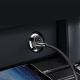 7. Baseus Grain Autoladegerät CCALL-ML01 Mini-Ladegerät 2x USB-A 3,1A - Schwarz