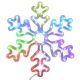3. DEKORATIVER HÄNGE-SCHNEEFLOCKE 31,5 x 36 CM 60LED RGB TIMER USB