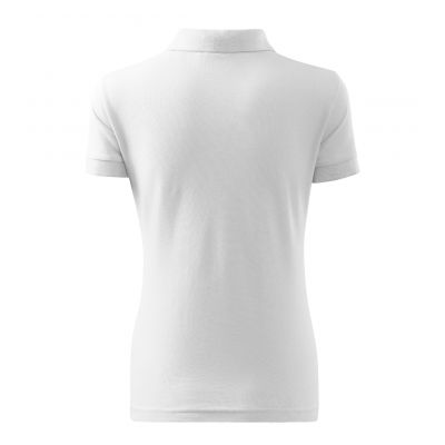 4. Malfini Cotton W MLI-21300 weißes Poloshirt