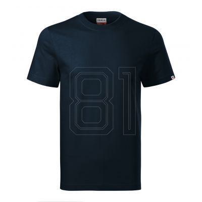 4. Recall Unisex-T-Shirt (Marineblau (Markenetikett))