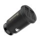 4. Baseus Grain Autoladegerät CCALL-ML01 Mini-Ladegerät 2x USB-A 3,1A - Schwarz