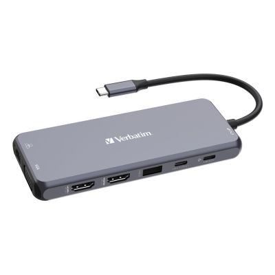 11. Verbatim CMH-14 USB Typ-C Adapter 5000 Mbit/s Silber
