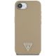 3. Guess Grained Triangle MagSafe iPhone 16e Hülle - Braun