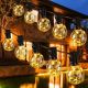 13. Lichterkette für den Außenbereich, 20 Glühbirnen, 100 LEDs, 5,8 m, 230 V