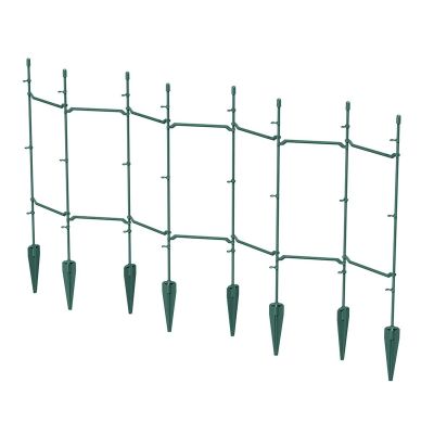 9. Bodenstützen Pflanzenstütze 60x120cm Waldgrün