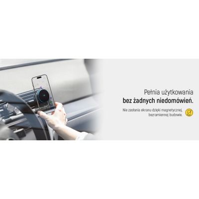 20. Wozinsky WCT5-Q6S2Y Autohalterung mit Qi/MagSafe 15W induktivem Ladegerät für Lüftungsgitter mit Ventilator - Schwarz