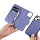 15. iCarer Wallet Case 2in1 Cover iPhone 14 Plus Anti-RFID Leder Flip Case Hellviolett (WMI14220727-LP)