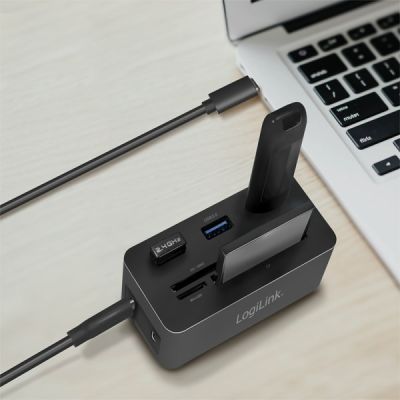 5. Logilink USB 3.2 (G1) HDMI Dockingstation, 10-Port, PD4