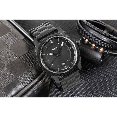 5. FOSSIL Machine FS4775 Herrenuhr + Box