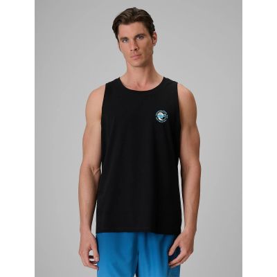 Ärmelloses Herren-T-Shirt mit Aufdruck, reguläre Passform, 4F 4FRSS26TSLEM366-10S