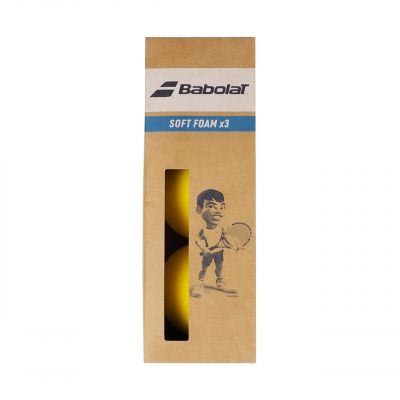 3. Babolat Soft Foam Tennisbälle 3 Stück 501058
