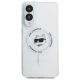 3. Karl Lagerfeld Button Choupette Head Printed Logo MagSafe Case für Samsung Galaxy S25 Edge - Weiß