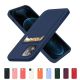 11. Kartenetui aus Silikon mit Kartenfach für Samsung Galaxy S22+ (S22 Plus) weiß