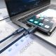 7. PD60W USB-C-zu-USB-C-Digitaldisplay, 1,2 m Nylonkabel – blau