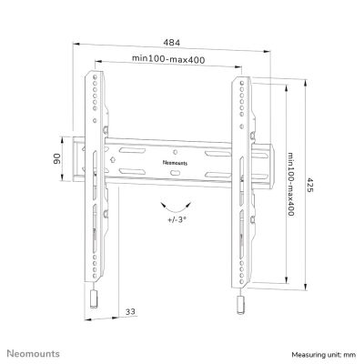 WL30S-850BL14 NEOMOUNTS TV-Wandhalterung