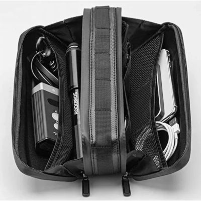 2. Rockbros B67 wasserdichte Fahrradtasche für Rahmen – Schwarz