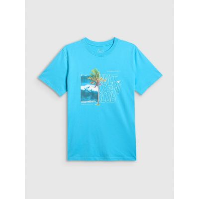 5. Herren-T-Shirt mit Aufdruck, regulär, Größe 4F 4FRSS26TTSHM4303-33S