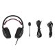 5. GAMIAC HS71 Kabelgebundenes Gaming-Headset mit Kopfbügel, USB Typ-C, Schwarz