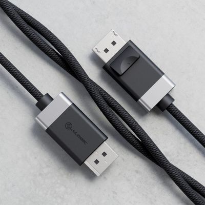 3. ALOGIC FUDP2-SGR DisplayPort-Kabel 2 m Grau, Schwarz